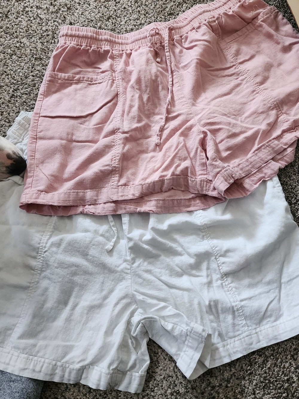 2pr Of Linen Shorts